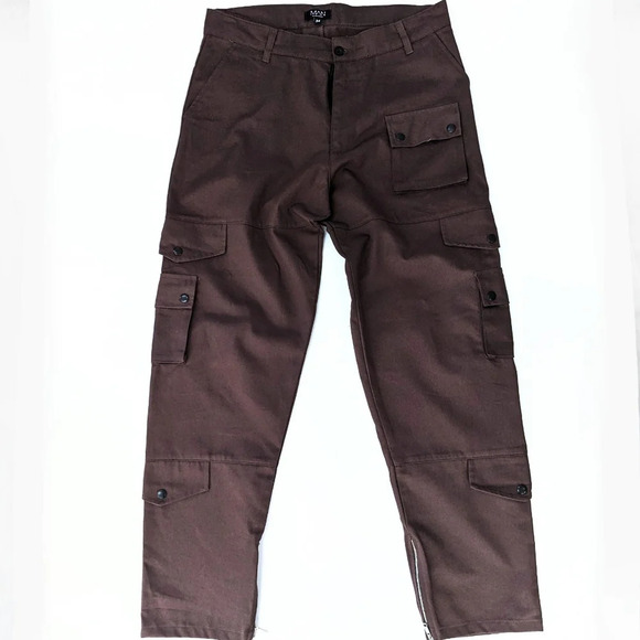 Boohoo Men Multi Pocket Cargo Pants - Picture 3 of 8